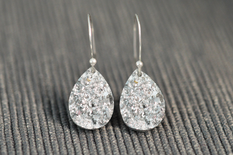 Cercei argintati Silver Drop