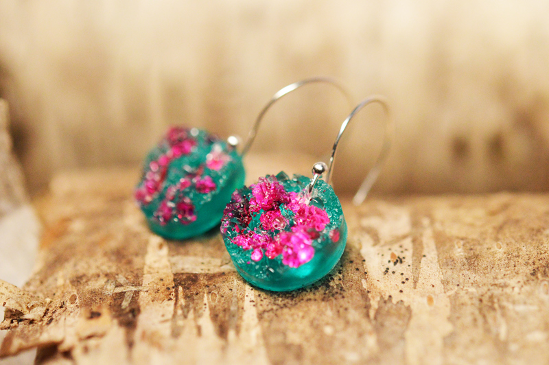 Cercei argintati Crazy Blend