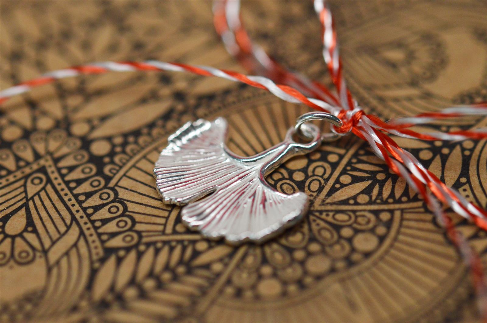 Martisor Pandantiv Argint Gingko Biloba