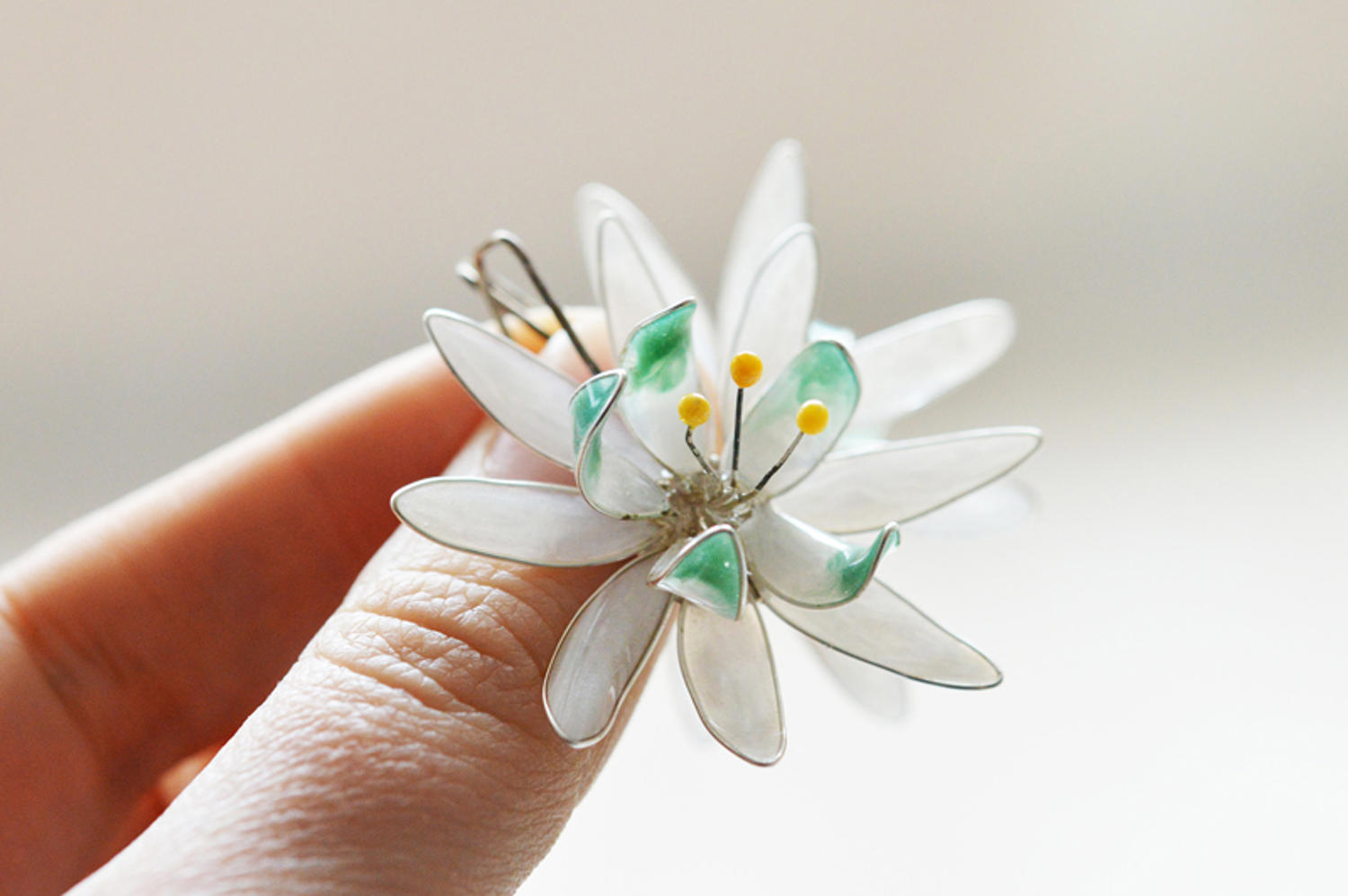 Cercei argint Green Edelweiss