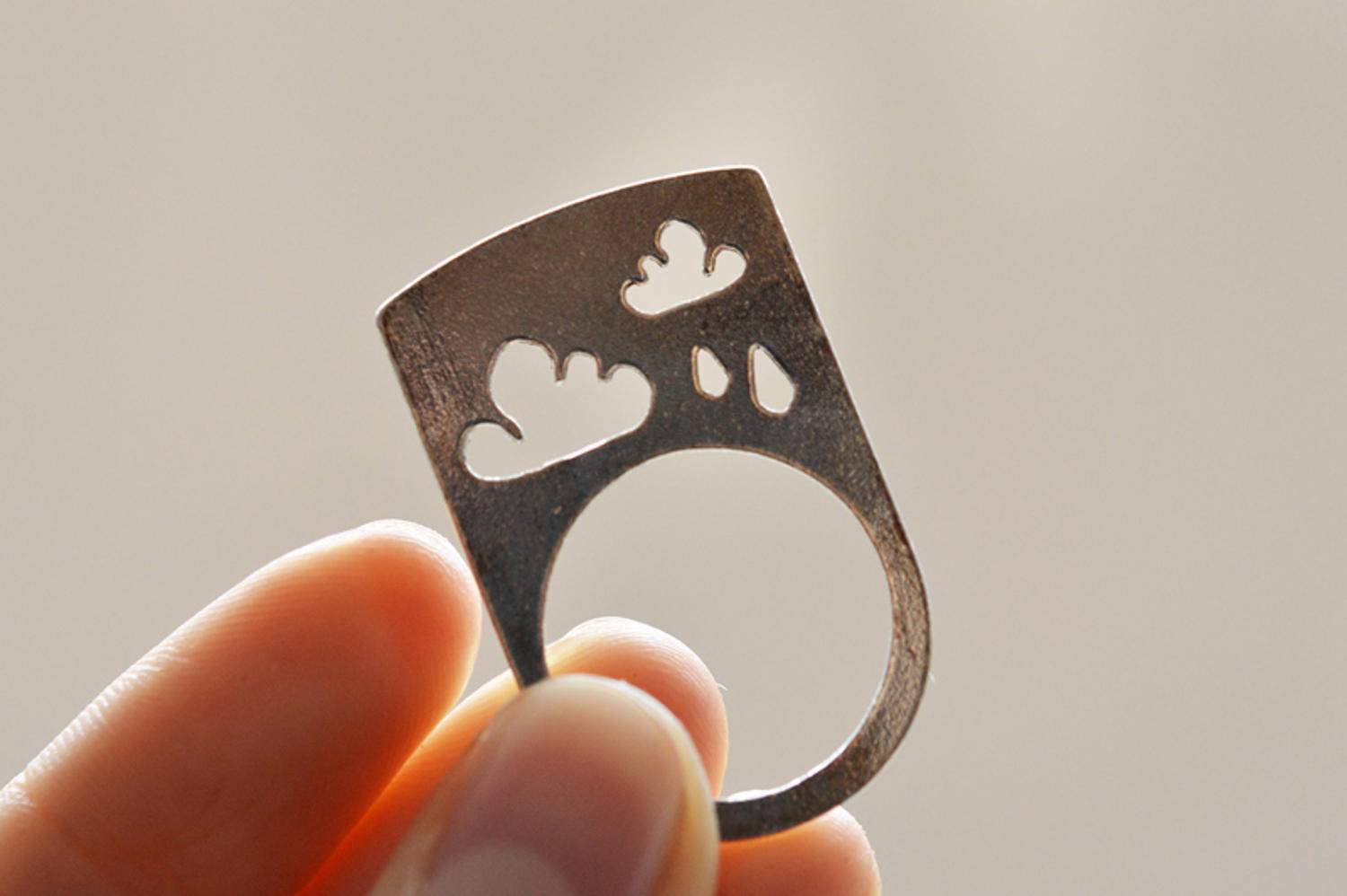 Inel argint Rainy Skies