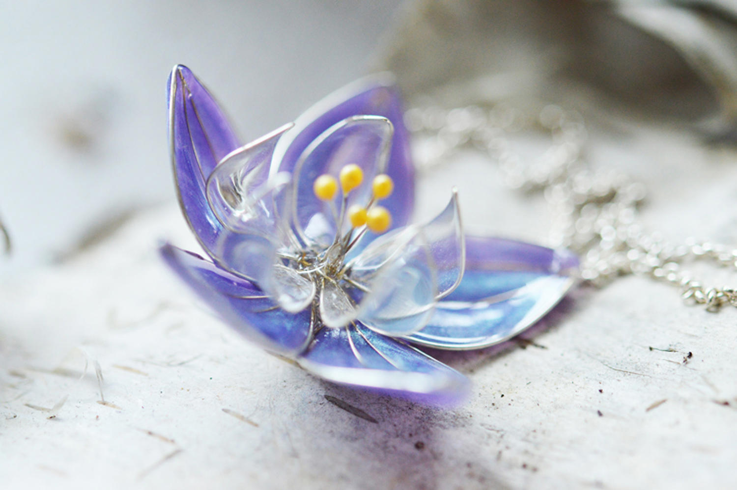 Pandantiv argint Brindusa