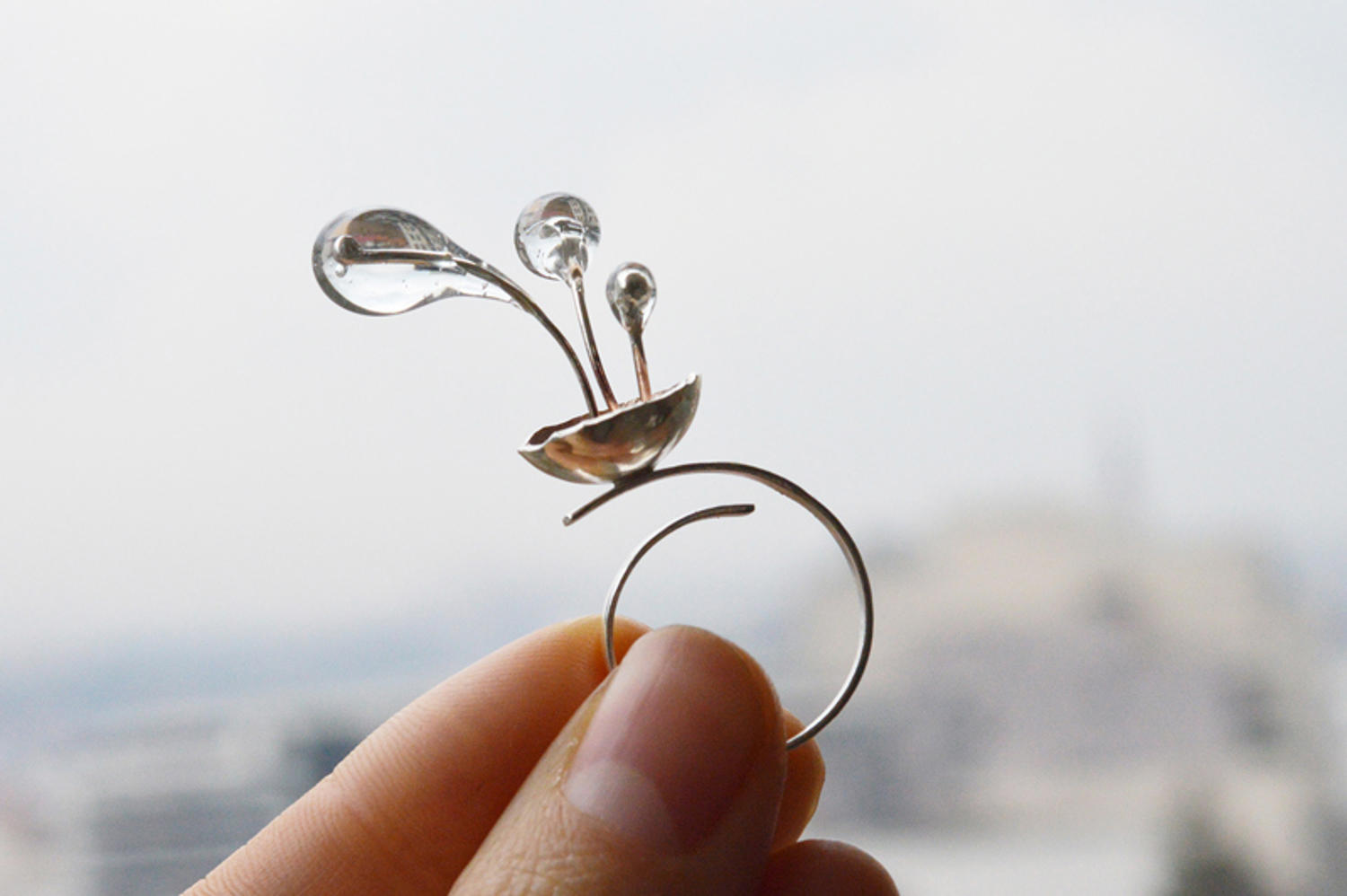 Inel argint Drops of Heaven