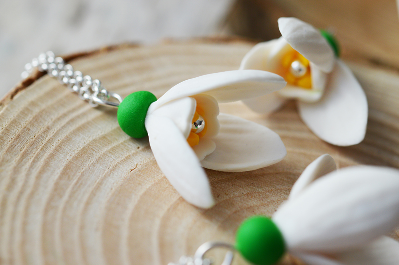 Pandantiv din argint 925 Ghiocel de Primavara