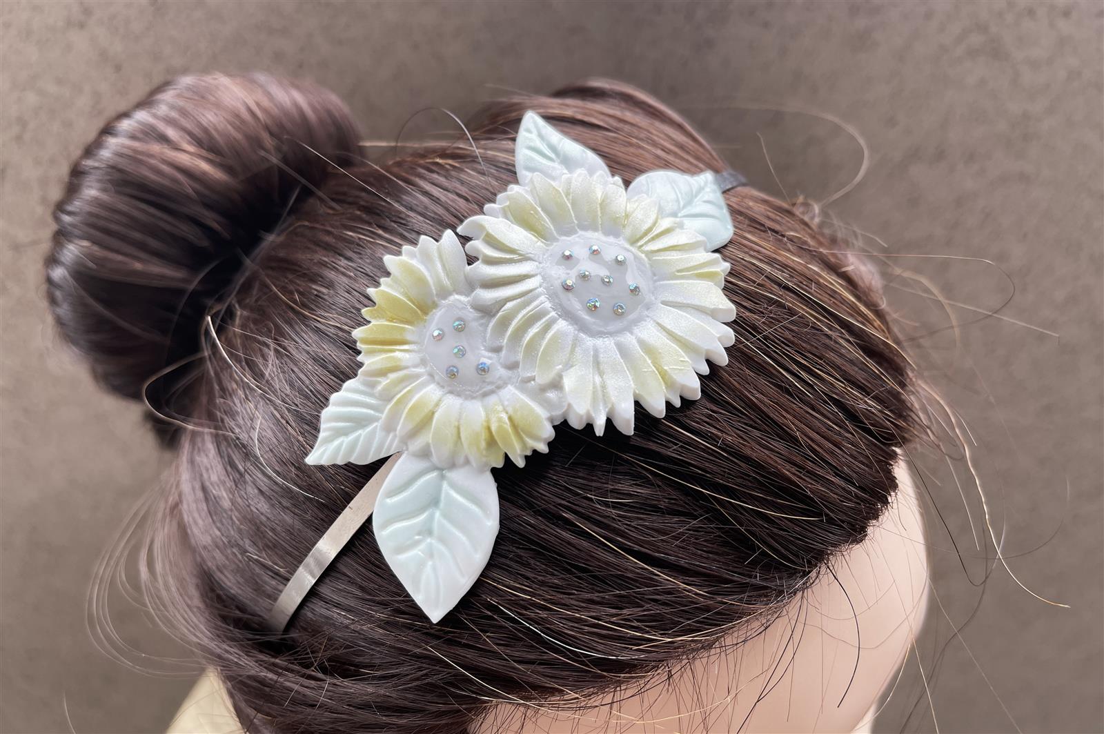 Coronita flori mireasa cu Floarea Soarelui