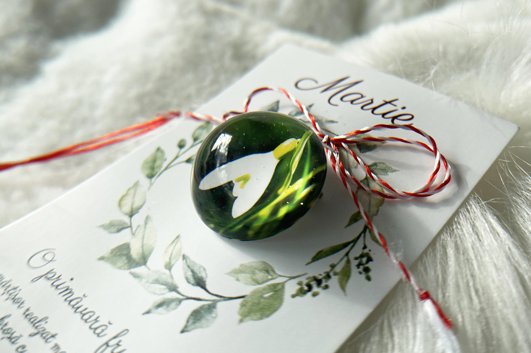 Martisor brosa Ghiocel (print)