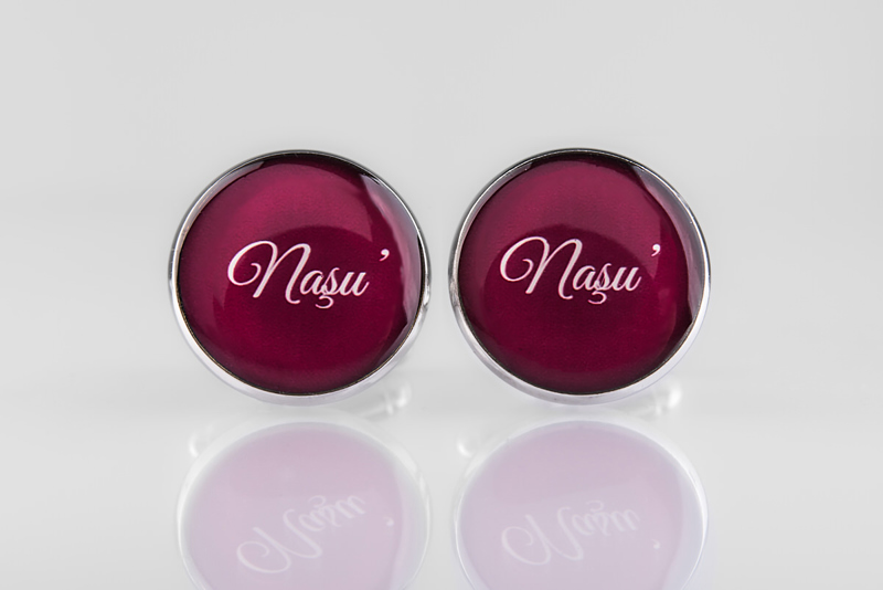 Butoni Nasu, culoare visiniu