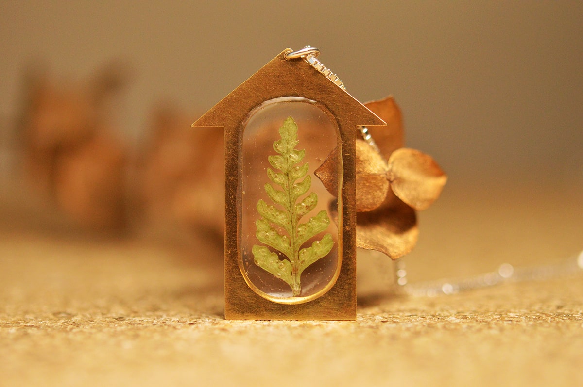 Pandantiv Treehouse (argint 925 placat cu aur)