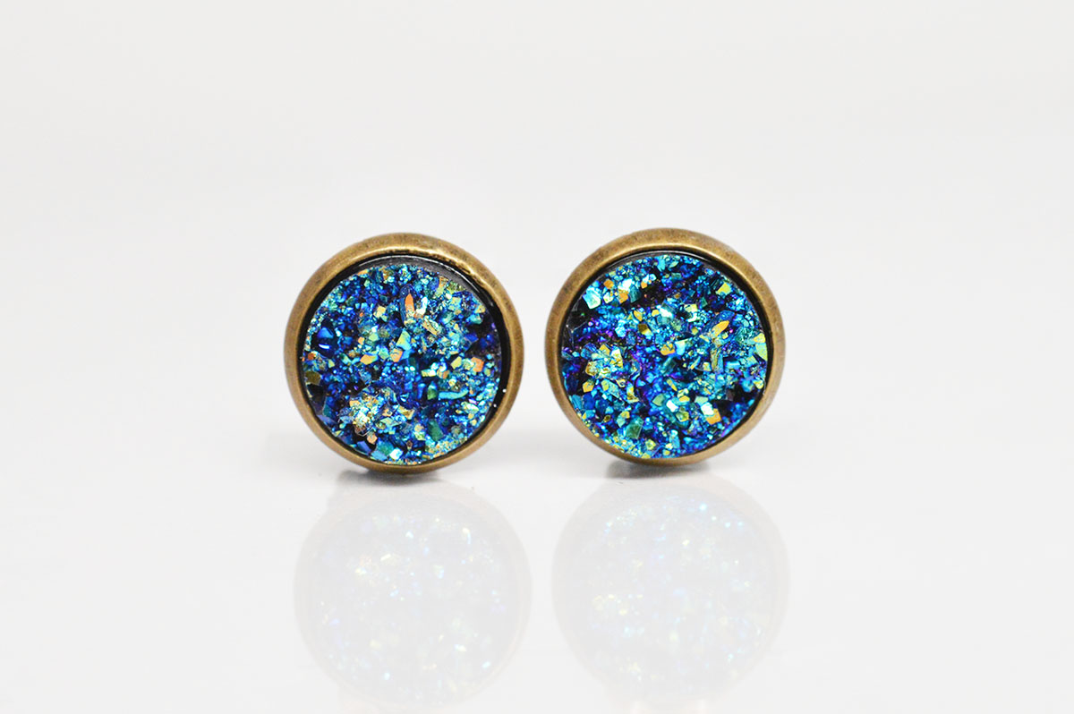 Cercei bronz Stardust clips