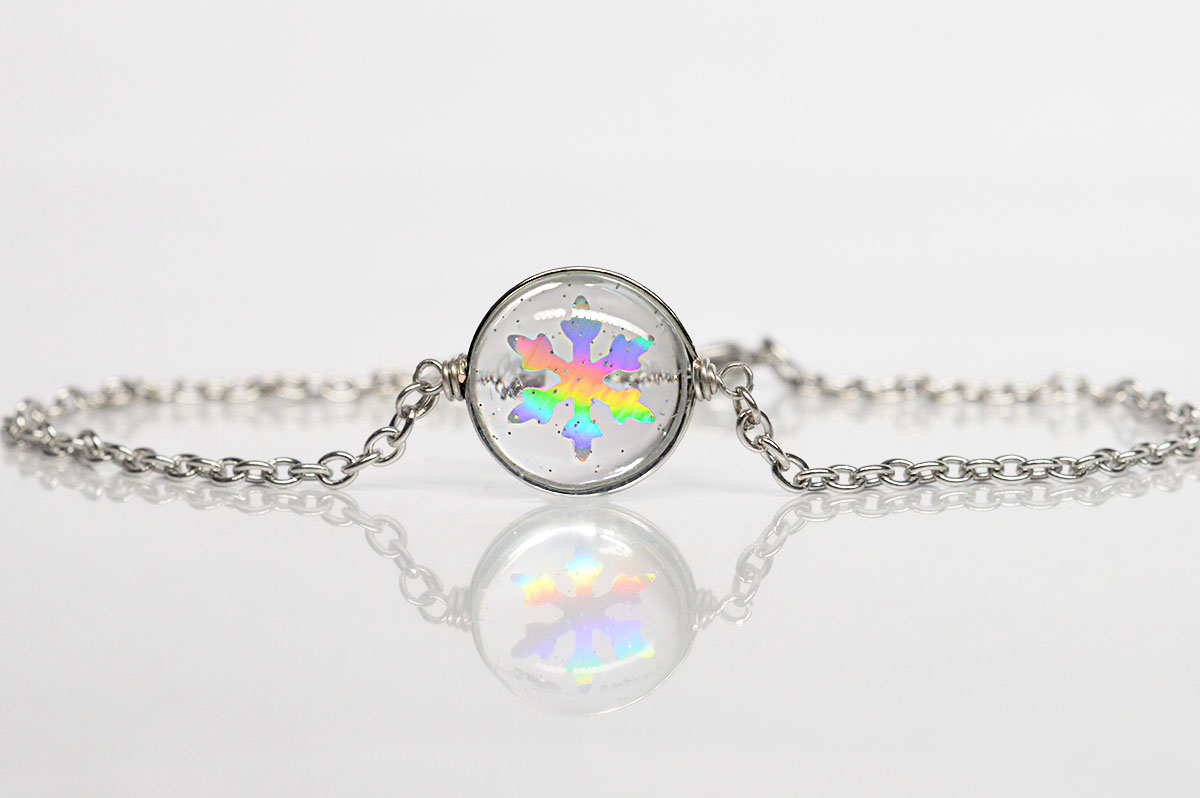 Bratara inox Snowflake